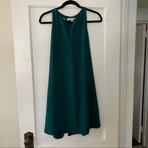 Forest Green Draped Mini Dress